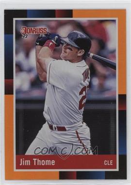 2022 Panini Donruss - [Base] - Holo Orange #256.1 - Retro 1988 - Jim Thome