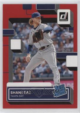 2022 Panini Donruss - [Base] - Red #66 - Rated Rookie - Shane Baz /2022