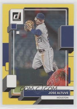 2022 Panini Donruss - [Base] - Yellow #120 - Jose Altuve