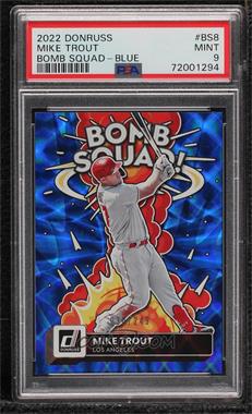 2022 Panini Donruss - Bomb Squad - Blue #BS-8 - Mike Trout /249 [PSA 9 MINT]