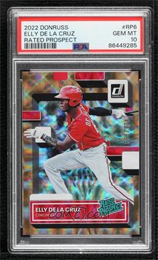 2022 Panini Donruss - Rated Prospect #RP-6 - Elly De La Cruz /999 [PSA 10 GEM MT]