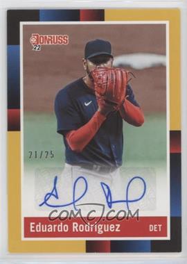 2022 Panini Donruss - Retro 1988 Signatures - Gold #R88S-ER - Eduardo Rodriguez /25