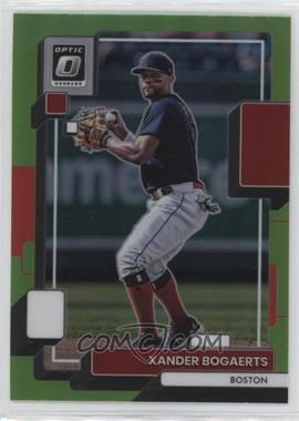 2022 Panini Donruss Optic - [Base] - Lime Green Prizm #130 - Xander Bogaerts