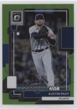 2022 Panini Donruss Optic - [Base] - Lime Green Prizm #147 - Austin Riley