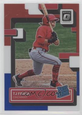 2022 Panini Donruss Optic - [Base] - Red White & Blue Prizm #83 - Rated Rookie - TJ Friedl /199