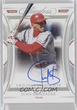 2022 Panini Flawless - Flawless Achievements #FA-JG - Juan Gonzalez /15