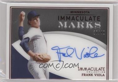 2022 Panini Immaculate Collection - Immaculate Marks - Red #IM-FV - Frank Viola /49