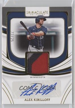 2022 Panini Immaculate Collection - Immaculate Material Signatures - Prime #IMS-AK - Alex Kirilloff /25