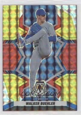 2022 Panini Mosaic - [Base] - Choice Fusion Red & Yellow Mosaic Prizm #44 - Walker Buehler [EX to NM]