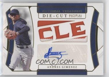 2022 Panini National Treasures - Die-Cut Material Signatures - Gold #DCMS-AG - Andres Gimenez /25