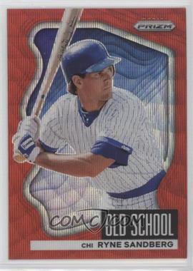 2022 Panini Prizm - Old School - Red Wave Prizm #OS-4 - Ryne Sandberg /99