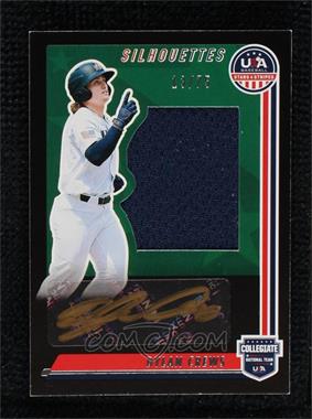2022 Panini USA Baseball Stars & Stripes - USA Baseball Silhouettes Signatures Jerseys - Black Gold #SIL-DC - Dylan Crews /75