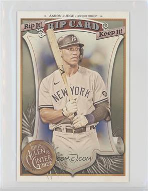 2022 Topps Allen & Ginter - Boxloader Rip Cards #BRC-AJ - Aaron Judge /88