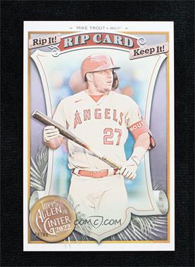 2022 Topps Allen & Ginter - Boxloader Rip Cards #BRC-MT - Mike Trout /88