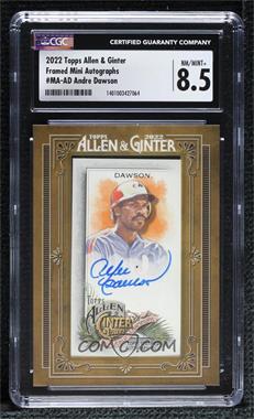2022 Topps Allen & Ginter - Framed Mini Autographs #MA-AD - Andre Dawson [CGC 8.5 NM/Mint+]