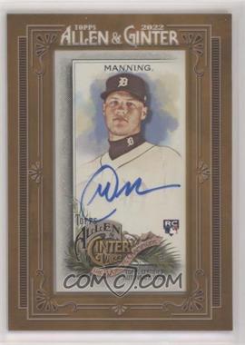 2022 Topps Allen & Ginter - Framed Mini Autographs #MA-MMN - Matt Manning