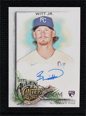 2022 Topps Allen & Ginter - Full Size Autographs #FA-BWJ - Bobby Witt Jr.