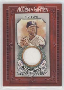 2022 Topps Allen & Ginter - Mini Framed Relics #MFR-BBL - Bert Blyleven