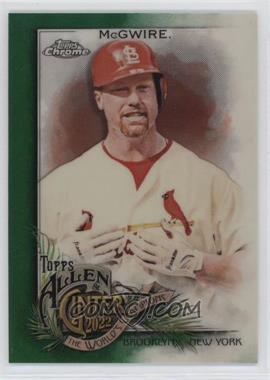 2022 Topps Allen & Ginter Chrome - [Base] - Green Refractor #102 - Mark McGwire /99