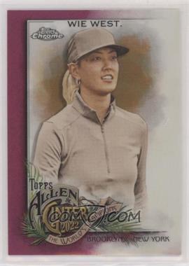 2022 Topps Allen & Ginter Chrome - [Base] - Magenta Refractor #285 - Michelle Wie West /199