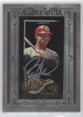 2022 Topps Allen & Ginter X - Framed Mini Baseball Autographs - Silver Frame #MA-BLA - Barry Larkin /50