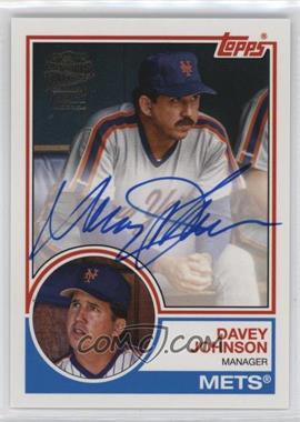 2022 Topps Archives - 1983 Fan Favorites Autographs #83FF-DJ - Davey Johnson