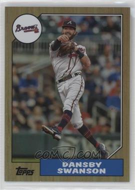 2022 Topps Archives - [Base] - Rainbow Foil #292 - 1987 Topps Design - Dansby Swanson /199