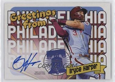 2022 Topps Archives - Topps Postcards Autographs #TPC-BH - Bryce Harper