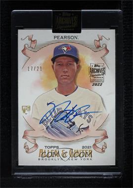 2022 Topps Archives Signature Series - Active Player Edition Buybacks #21TAG-113 - Nate Pearson (2021 Topps Allen & Ginter) /1 [Buy Back] - Courtesy of COMC.com