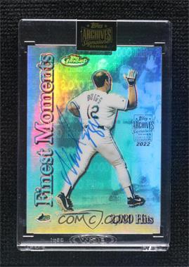 2022 Topps Archives Signature Series - Retired Player Edition Buybacks #00TF-FM4 - Wade Boggs (2000 Topps Finest Moments Refractor) /1 [Buyback]