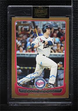 2022 Topps Archives Signature Series - Retired Player Edition Buybacks #12BG-73 - Justin Morneau (2012 Bowman Gold) /1 [Buyback]