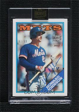 2022 Topps Archives Signature Series - Retired Player Edition Buybacks #88T-85 - Howard Johnson (1988 Topps) /89 [Buyback]