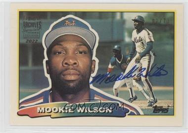 2022 Topps Archives Signature Series - Retired Player Edition Buybacks #88TB182 - Mookie Wilson (1988 Topps Big) /73 [EX to NM]