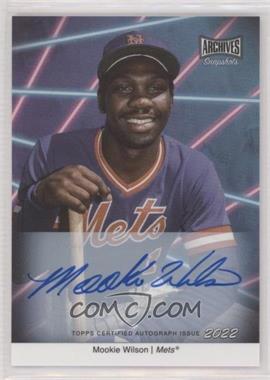 2022 Topps Archives Snapshots - Picture Day - Autographs #PD-15 - Mookie Wilson /50
