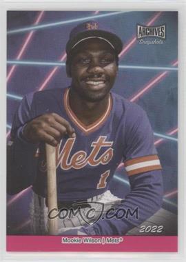 2022 Topps Archives Snapshots - Picture Day - Fuchsia #PD-15 - Mookie Wilson /50