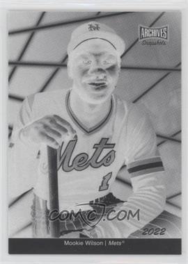 2022 Topps Archives Snapshots - Picture Day - Negative Inverse #PD-15 - Mookie Wilson /25