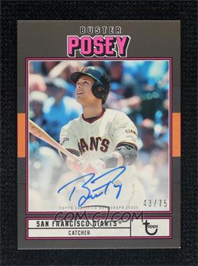 2022 Topps Brooklyn Collection - Autographs - Black #AC-BP - Buster Posey /75