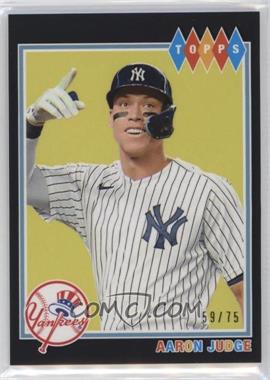 2022 Topps Brooklyn Collection - [Base] - Black #25 - Aaron Judge /75