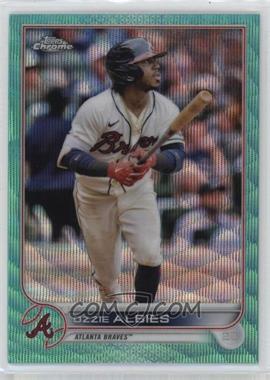 2022 Topps Chrome - [Base] - Aqua Wave Refractor #205 - Ozzie Albies /199