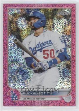 2022 Topps Chrome - [Base] - Magenta Speckle Refractor #100 - Mookie Betts /350