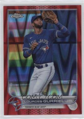 2022 Topps Chrome - [Base] - Red Wave Refractor #206 - Lourdes Gurriel Jr. /5