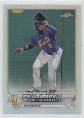 2022 Topps Chrome - [Base] - Refractor #132 - Starling Marte [EX to NM]
