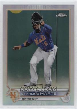 2022 Topps Chrome - [Base] - Refractor #132 - Starling Marte [EX to NM]