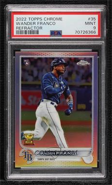 2022 Topps Chrome - [Base] - Refractor #35 - Wander Franco [PSA 9 MINT]