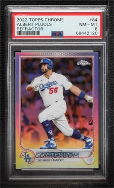 2022 Topps Chrome - [Base] - Refractor #84 - Albert Pujols [PSA 8 NM‑MT]