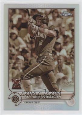 2022 Topps Chrome - [Base] - Sepia Refractor #198 - Patrick Wisdom