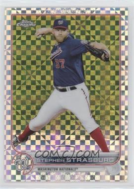 2022 Topps Chrome - [Base] - X-Fractor #184 - Stephen Strasburg