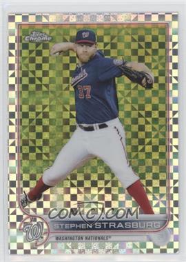 2022 Topps Chrome - [Base] - X-Fractor #184 - Stephen Strasburg