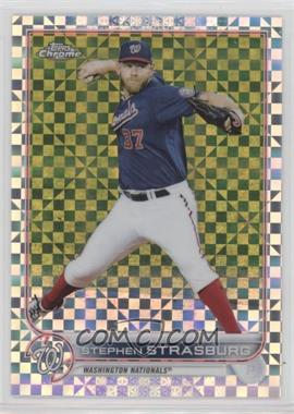 2022 Topps Chrome - [Base] - X-Fractor #184 - Stephen Strasburg