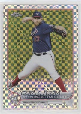 2022 Topps Chrome - [Base] - X-Fractor #184 - Stephen Strasburg